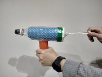 ペットボトル空気砲の写真