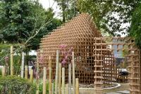 竹の茶室の外観