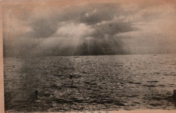 浜寺海岸の夕照