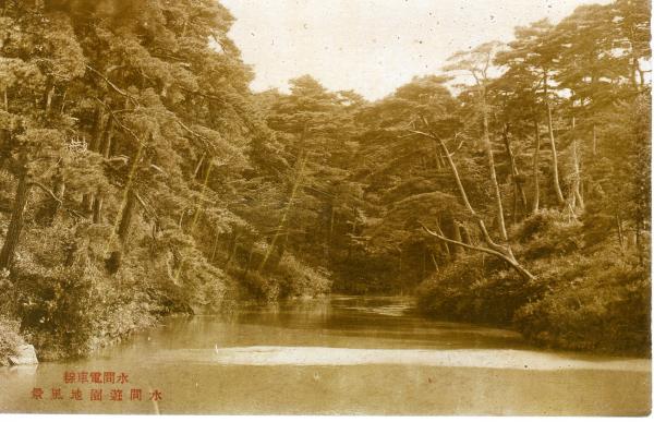 水間電車線　水間遊園地風景