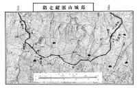 葛城山脈縦走路　案内地図